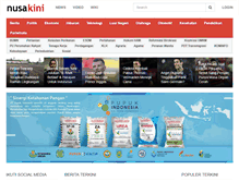 Tablet Screenshot of nusakini.com